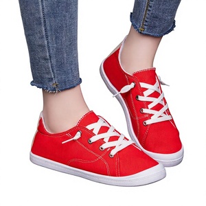 Mocasines de Lona para Mujer, Zapatos Bajos para Caminar, Transpirables, Ligeros, Casuales, con Suela Plana, Estilo Urbano - Product Image 1