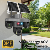 Cámara de Seguridad Goobsafe Solar de Bajo Consumo ICSEE 8MP CCTV IP66 Impermeable con Tarjeta SD