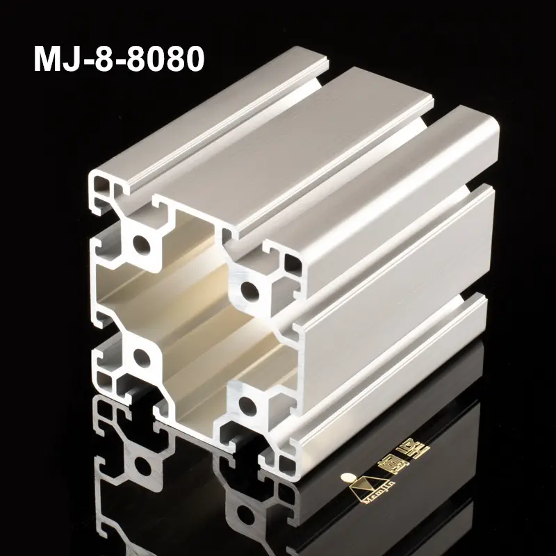 알루미늄 프로파일 80mm 압출 알루미늄 8080 T 슬롯 프로파일