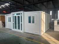 Maison préfabriquée modulaire extensible à double aile de 20 pieds pour usage familial et gîte