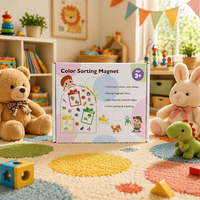 Juego Educativo de Clasificación de Colores Magnéticos para Niños Pequeños, Juguetes de Aprendizaje Montessori, Reconocimiento de Colores, Actividades Preescolares