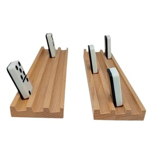 Bandeja de Dominó de Madera Mingrui Crafts con Base Antideslizante para Niños, Accesorios para Juegos de Mesa - Product Image 4