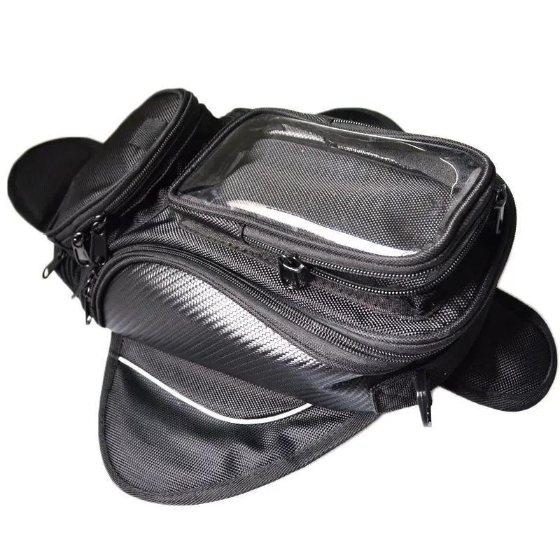 Waterdichte Motorfiets Tanktas Zwart Motortas Motorfiets Accessoires Olie Brandstoftank Tas Touch Telefoon Houder