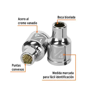 Boîte de douilles à 12 points de 6 1/4 po, entraînement 3/8 po, TRUPER - Product Image 2