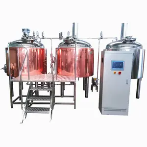 Herstellung Lieferung 1000l Red Copper Beer Brewing Mash Tank 10hl Copper Mash Tun 10bbl Copper Brew Kettle