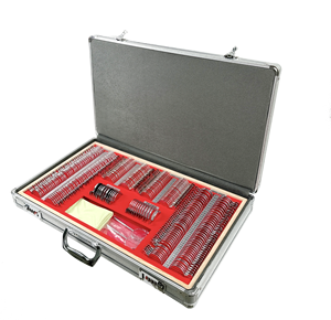 Ensemble de lentilles d'essai classiques TL-S30 à bord doré avec étui en aluminium, instrument d'examen visuel pour clinique d'optométrie - Product Image 1