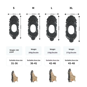 New TPE 30-tooth Steel <b>Crampons</b> Outdoor Anti-slip <b>Shoe</b> Covers Strong Grip Ice Grips Easy Put Take for Rock Climbing Snow Mud - Product Image 6