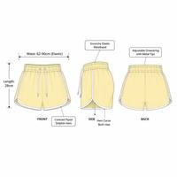 Shorts de sport décontractés pour femmes, personnalisables, 7 couleurs, taille élastique avec cordon de serrage, bordure contrastante, respirant, séchage rapide, pour la course et la gym