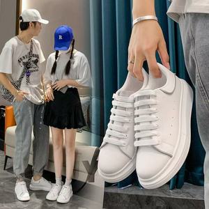 Sneakers décontractées tendance A08 toutes saisons, chaussures en toile blanches à semelle épaisse, sneakers décontractées à la mode de couleur blanche - Product Image 5