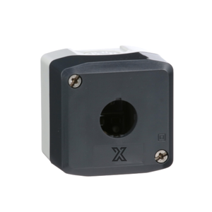 XALD01 Blank pushbutton enclosure, <b>used</b> to mount Ø22mm pushbuttons, <b>switches</b> and indicator lights and provide protection. - Product Image 1