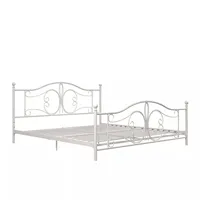 यूरोपीय उच्च गुणवत्ता काले धातु फ्रेम मंच बिस्तर घर बेडरूम फर्नीचर