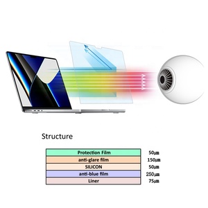 Protecteur d'écran pour Macbook 14.2 pouces, Anti-lumière bleue, <span class=keywords><strong>filtre</strong></span> amovible, mat - Product Image 5