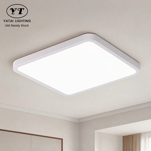 โคมไฟเพดาน LED สี่เหลี่ยมทันสมัย 42W อะคริลิคติดพื้นผิว สามสี สำหรับตกแต่งบ้านภายในห้องนั่งเล่นห้องนอน - Product Image 1