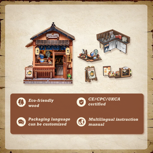 CuteBee ของใหม่มาแรง CWGA115 บ้านจิ๋ว 3 มิติ สไตล์ญี่ปุ่น DIY ตกแต่งบ้าน ของขวัญ บ้านตุ๊กตาจิ๋ว - Product Image 3