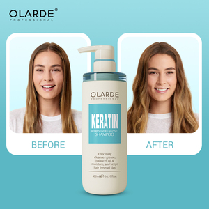 Produit capillaire très vendu : Shampooing bio à la kératine et au collagène, sans sulfate, rafraîchissant, volumisant et nourrissant pour cheveux secs et fins - Product Image 3