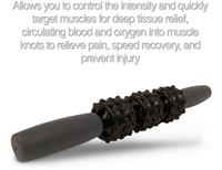 Kit de rouleaux de massage musculaire en mousse portable 5 en 1 pour yoga et Pilates avec ABS et EVA pour le modelage du corps, comprend un coffret cadeau