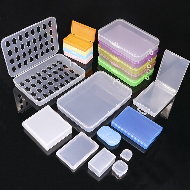 Simple Transparent Multi-functional Storage Rectangular Packaging Accessories Mobile Phone Repair Storage Dust-proof Battery Box