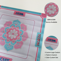 Tapis de jeu de mahjong américain de qualité supérieure, en caoutchouc antidérapant, absorbant le bruit, pour jouer au mahjong