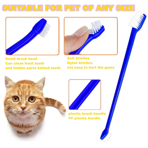 Brosse à dents double tête multicolore pour chiens et chats, vente en gros d'usine, pour l'hygiène dentaire des animaux de compagnie - Product Image 3