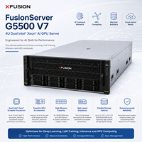 Serveur IA GPU double Intel Xeon XFusion FusionServer G5500 V7 4U pour l'apprentissage profond, la formation de LLM, l'inédition et la plateforme de calcul HPC