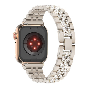 <span class=keywords><strong>Bracelet</strong></span> de montre en alliage de zinc avec diamant pour <span class=keywords><strong>Apple</strong></span> <span class=keywords><strong>Watch</strong></span> Series 10 9 8 7 6 5 4 Ultra - Product Image 6