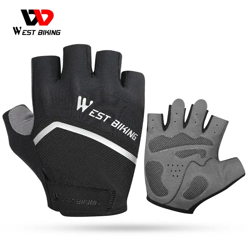 West Fietsen Zomer Ademend Antislip Fietsen Half Vinger Handschoenen Outdoor Mtb Road Mountainbike Fiets Motor Rijden Handschoenen