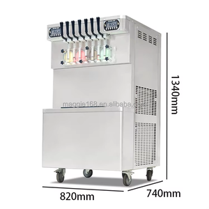Machine <span class=keywords><strong>à</strong></span> glaces <span class=keywords><strong>italienne</strong></span> <span class=keywords><strong>à</strong></span> 7 <span class=keywords><strong>saveurs</strong></span>, 3,8 kW, 55-60 <span class=keywords><strong>L</strong></span>/H, 7 buses, crème glacée molle <span class=keywords><strong>à</strong></span> 7 <span class=keywords><strong>saveurs</strong></span>, avec poignée pour faire des glaces - Product Image 4