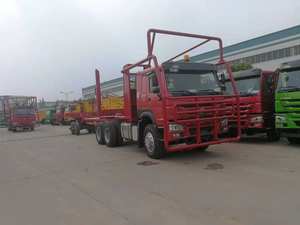 Sinotruk howo 420 hp журнала автомобиль 3 оси древесины прицеп лесоматериалы транспортного средства лесовоза цена - Product Image 3