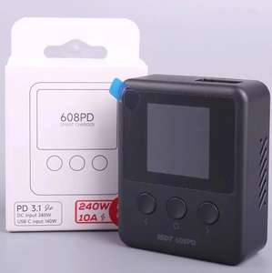 Hot Sales ISDT 608PD DC 240W 10A, USB-C 140W 5A Pocket <b>Battery</b> Charger/Discharger APP Remote Control for LiFe, <b>LiPo</b>, LiHv 1-6S - Product Image 5
