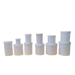 Bocaux en plastique avec couvercles à vis, diamètre 160 mm, forme cylindrique, pour le stockage et l'emballage de médicaments - Product Image 1