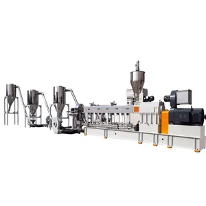 Jwell Machine Jwell Wpc Granulator Paralle Twin-Scrw Pellets Machines Voor Pvc Pp Pe Met Hout Poeder Plastic Extruders