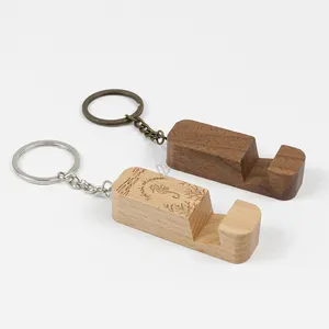Portachiavi in legno portachiavi per sublimazione nome personalizzato all'ingrosso portachiavi portatile porta telefono