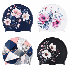<span class=keywords><strong>Bonnet</strong></span> <span class=keywords><strong>de</strong></span> <span class=keywords><strong>bain</strong></span> pour <span class=keywords><strong>femme</strong></span> en silicone <span class=keywords><strong>de</strong></span> qualité alimentaire, écologique et personnalisé, logo sur mesure, haute élasticité pour la compétition et l'entraînement professionnels - Product Image 2