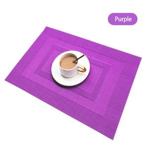 Weishydienne — set de <span class=keywords><strong>tapis</strong></span> de table en PVC tissé, en <span class=keywords><strong>vinyle</strong></span> de luxe, imperméable, pour bol de fruits, accessoires pour la maison, hôtel, vente en gros - Product Image 6