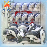 Boneka Lumba-lumba Custom Logo, Boneka Hewan Laut Lembut, Bantal Plushie Makhluk Laut, Mainan Anak, Bantal Tidur, Stok Grosir