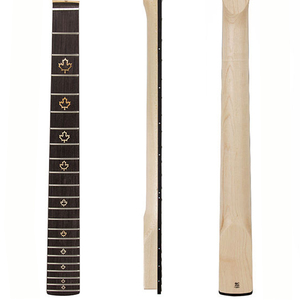 Yasen 22 Phím Đàn Trong Suốt Satin Canada <span class=keywords><strong>Maple</strong></span> 6 Dây Guitar Điện Cổ Với Lá Phong Inlay - Product Image 1