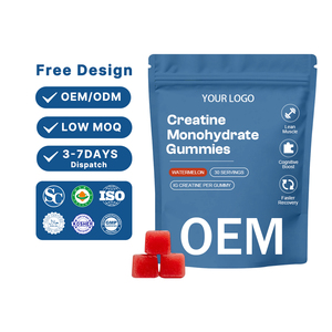 Gomitas de Creatina de Marca Privada con BCAA, L-<span class=keywords><strong>Carnitina</strong></span>, <span class=keywords><strong>Taurina</strong></span> y Vitamina B12 - Suplemento Antioxidante para Hombres y Mujeres - Product Image 1