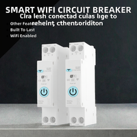 Disjoncteur intelligent WiFi 25A en cuivre 1P avec télécommande sans fil, protection contre les surintensités, capacité de coupure 6kA