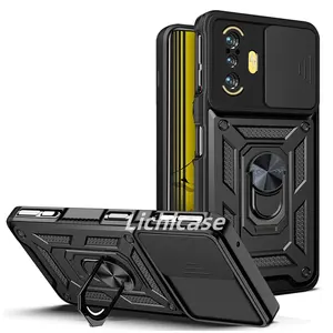Lichicase Cam Shield innovant 2 en 1 Combo Window push Armor Case pour Xiaomi Poco F3 GT housse antichoc