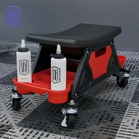 Nouvelle T-711A voiture détaillant tabouret chaise Mobile siège roulant Creeper microfibre plastique mécanique détaillants voiture nettoyage soins