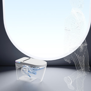 Hoàn toàn tự động nhà vệ sinh điện nhiệt độ không đổi phòng tắm tự động gốm một mảnh siphon máy bay phản lực xả nhà vệ sinh thông minh - Product Image 6