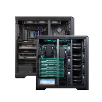 Phanteks-Carcasa de servidor de Torre completa para estaciones de trabajo expandibles laterales de vidrio transparente, ATX, listo para chasis