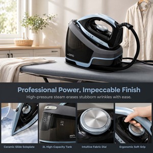 Handheld Pressure Steam Iron Hanging Bottle Design High Power Clothes Iron Commercial Household Garment <b>Steamer</b> - Product Image 3