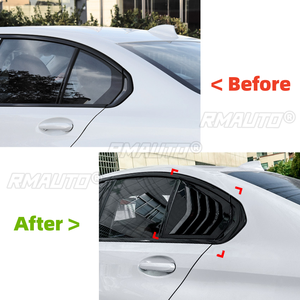2PCS Car Rear <b>Window</b> Shutter <b>Cover</b> Trim for BMW 3-Series G20 2019+ 320i 325i 330i <b>Window</b> Louver Side Vent Trim Car Accessories - Product Image 3