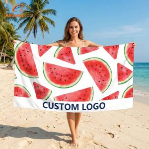 ผ้าเช็ดตัวชายหาดไมโครไฟเบอร์แบบแห้งเร็วพิมพ์ลายตามสั่งสำหรับขายส่ง - Product Image 1