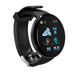 Montre connectée D18, montre intelligente étanche avec moniteur de fréquence cardiaque, montre connectée ronde pour hommes et femmes, montres numériques de fitness D18s - Product Image 3
