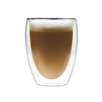 Resistente al calore vetro Borosilicato colorato doppia parete di vetro tazza di caffè tazze