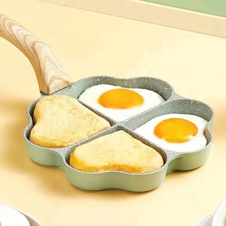 New Design Fry Egg Pan Hole Heart Shaped Egg Fry Pan
