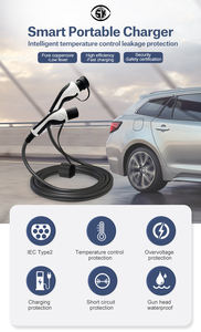 62196 כניסות חדשות iec מסוג 2 עד סוג 2 כבל מטען הארכה 5 מ ב-ev כבל מטען עם 2 מקלעים - Product Image 6