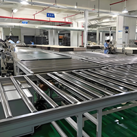 Système de transfert à rouleaux semi-automatique à haute efficacité avec vitesse réglable pour l'assemblage et l'emballage industriels
